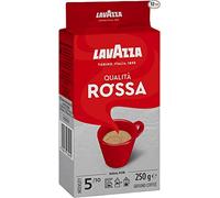 12 X Lavazza Rossa Ground Coffee 250g (12 PACK BUNDLE) | Intensity 5/10, with Notes of Chocolate and Dried Fruits, Arabica and Robusta, Medium Roasting, Ideal for Moka Pots