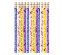 12 x Learn French Words MFL HB Pencils with Erasers. Great Class Gift