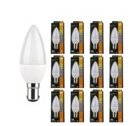 12 X Led Candle Light Bulb Sbc 3.8W Warm White 2700K B15 Equivalent 30W for Any Space | Energy Saving Lamps Bulb for Daily Use | Suitable for Ceiling Lights and Decorative Home Lighting