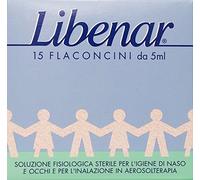 12 x LIBENAR SOLUZ.Single-Dose Physiological Nose & Occ.15 Ampoules x 5 ml Pack of 15