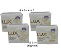 12 X Lux Bar Soap Bright Impress 80g each (4 X Pack of 3) 12 Bars