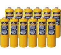 12 x MAPP Map Pro Plus Gas Canister Cartridge Cylinder Bottle Plumbers Torch Jet Burner | Blow Torch Blowtorch Soldering Torch Burns 20% Hotter Than Propane Compatible with Rothenberger Superfire 2