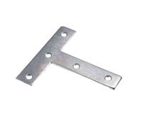 12 x Mending T Repair Flat Plates 75MM BZP Steel