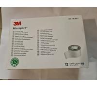 12 X MICROPORE 3M SURGICAL TAPE 2.5cm Eyelash Tape Breathable Medical REF 1530-1