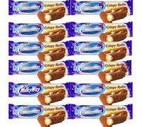 12 x Milky Way Crispy Rolls Chocolate Bar 22.5g with VIMIX Gift Box - Cream Filled Crunchy Wafer