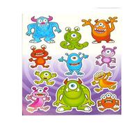 12 x Monster Sticker Sheets - Party Bag fillers toys