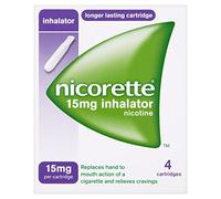 12 x Nicorette 15mg Inhalator 4 Cartridges