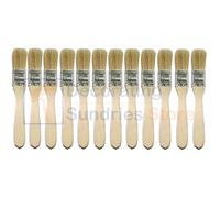 12 x One Inch Paint Brushes 1" | 25mm Disposable Economy Paint Brush Pack | Laminating Brushes