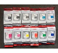 12 X Original Canon iPF6300 iPF6350 / PFI-105 PFI-106 Ink Cartridges OVP