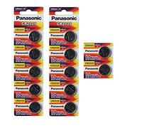 12 X Panasonic CR2025 3V Lithium Coin Cell Batteries