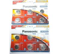 12 X Panasonic CR2032 Lithium Cell 3V Battery Batteries, DL2032, BR2032, KCR2...