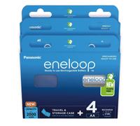 12 x Panasonic Eneloop AA 2000mAh batteries Rechargeable BK-3MCCE Storage box