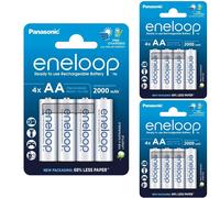 12 x Panasonic eneloop AA 2000mAh NiMH Rechargeable Batteries Charged DECT PHONE