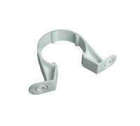 12 x Pipe Clips White Saddle Waste Pipe Brackets 32MM 1 1/4 inch Plastic