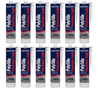 12 x Polycell Trade Decorators Caulk White Cartridge - 380ml