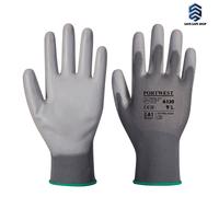 12 x PORTWEST PU Palm Coated Work Gloves Builders Safety Garden Grip -A120