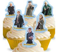 12 x PRE-CUT Harry Potter Stand Up Edible Cake Toppers