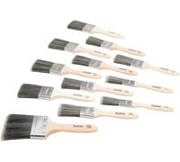 12 x ProDec Trade Decorators Paint Brush Synthetic Brushes DIY Set Wood Metal