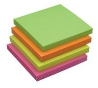 12 x Q-Connect Sticky Notes - Neon 76x76 mm KF10508