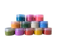 12 x Rangoli Powder Colours Set 100g Each Traditional Festival Decoration Powder for Rangoli Designs, Diwali Celebrations, Weddings, Pujas, Art and Craft, Cultural and Religious Events