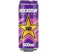 12 x Rockstar Energy Drink Punched Tropical Guava 500ml Caffeine Refreshing Drink for Energy Kick Delicious Tasty And Twisty Treat With Your Family And Friends For All Occasions