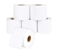 12 x Roll of 500 White Self Adhesive Thermal Printer Labels 4" x 6" (10.16 x 15.24cm) - Compatible with Zebra & MUNBYN Printers for Amazon, Ebay, Royal Mail, Address Postage Shipping Label