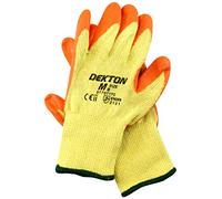 12 x Rubber Palm Builders and Scaffolding Work Gloves-Medium