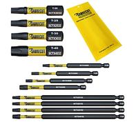 12 x SabreCut SCRK12TX 32mm 89mm 152mm T20 TX20 T25 TX25 T30 TX30 T40 TX40 Magnetic Impact Screwdriver Driver Bits Set Torx Heavy Duty