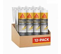 12 x SikaSeal General Purpose Silicone - Black 260ml | General Purpose, Silicone Sealant