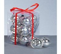 12 x Silver Christmas Jingle Bells