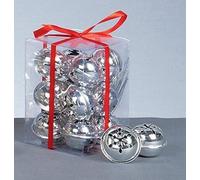 12 x Silver Christmas Jingle Bells