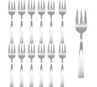 12 x Stainless Steel Tulip Cake Forks Mini Dessert Forks 14cm/5.5'' Elegant Cutlery Set for Cakes, Pastries & Appetisers - Durable, Rust-Resistant Flatware for Home, Café & Restaurant Use