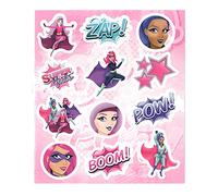 12 x Super Girls Sticker Sheets