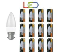 12 X Tcp Candle 4.4W Light Bulb Bc Warm White Long Life Quality 2700K B22