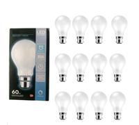 12 X TCP LED GLS BC 8W Light Bulb LAMP Daylight 6500K DIMMABLE B22 Bayonet Cap