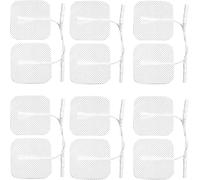 12 x Tens Electrodes pads,Electrode replacements (3 PACKS OF 4), Back, Hip, Leg, Labour pain relief 2" x 2" 5x5cm 50x50mm ELLE, Femme. Lady, Boots, Babi, Obi, Lloyds and Neurotrac
