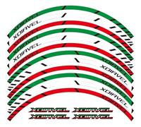 12 X Thick Edge Outer Rim Sticker Stripe Wheel Decals For Ducati Xdiavel Diavel