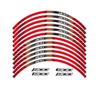 12 X Thick Edge Outer Rim Sticker Stripe Wheel Decals Stickers Set Accessories For Kawasaki Z900 Z 900 Spare Parts(Type A)