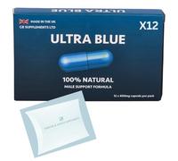 12 X Ultra Blue for Men high Strength Bundle, 100% Natural Supplement for Men! Male Support Formula! 7 Powerful Ingredients Maca, Korean Ginseng & More