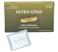 12 x Ultra Gold high Strength Capsules with Delay, 100% Herbal Supplement for Men! Stamina, Endurance Support etc