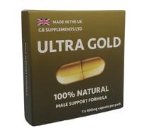 12 x Ultra Gold high Strength Capsules with Delay, 100% Herbal Support Supplement for Men! Male Stamina, Endurance Support Formula