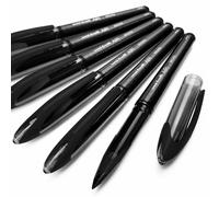 12 x Uni-Ball AIR Micro 0.5mm Fine Rollerball - Black - UBA-188-M - Pack of 12
