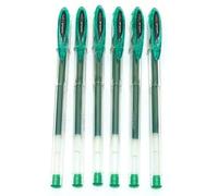 12 X UNI-BALL SIGNO UM-120 GEL INK ROLLER BALL PEN - 0.7mm Fine - Green Ink