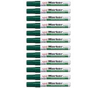 12 x Uni-Ball Uni MARKER 580 B Permanent Chisel Tip Marker Pens BOLD GREEN