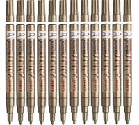 12 x Uni Paint Marker Pen Fine PX-21 0.8mm-1.2mm Oil Based Permanent Gold