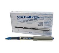 12 x Uniball Eye Fine UB-157 0.7mm Rollerball BLUE Colour Pen
