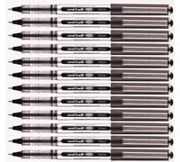 12 x Uniball UB150 Eye Micro Roller Ball Pen 0.5mm BLACK pen Best Price