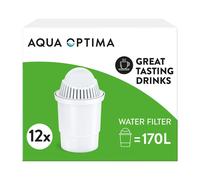12 x Universal Water Filter Cartridges Round Classic for Aqua Optima