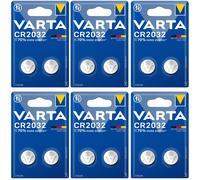 12 x VARTA CR2032 Lithium Batteries 3V Coin Cell DL2032 2032 BR2032 Long Expiry