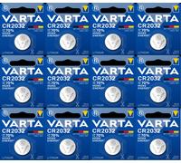 12 X VARTA CR2032 Lithium Battery 3V